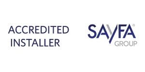 Sayfa Group accredited installer logo.